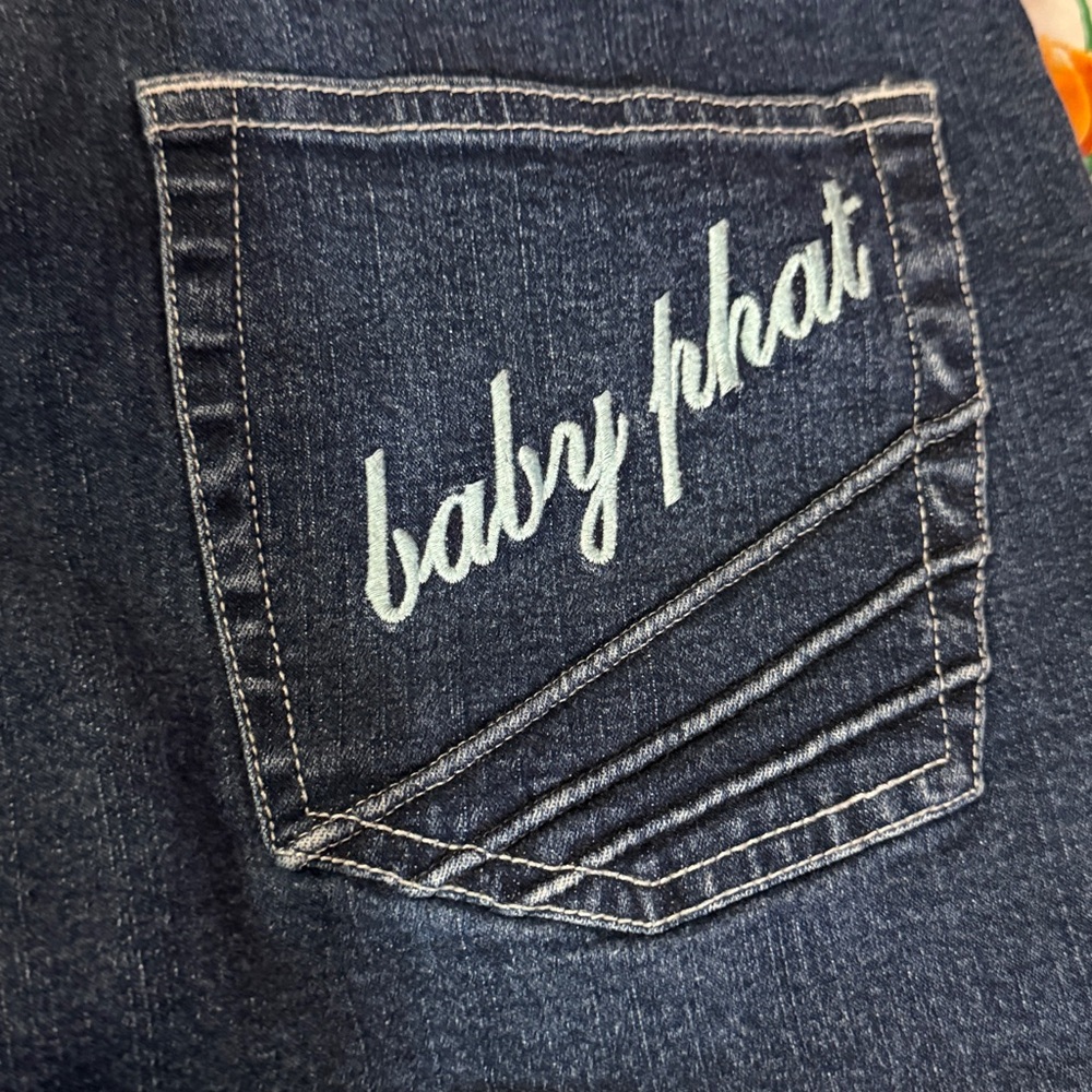 Baby Phat Dark Wide Leg Blue Jeans, Size 13, NWOT, MAKE AN OFFER!!! - Picture 6 of 11